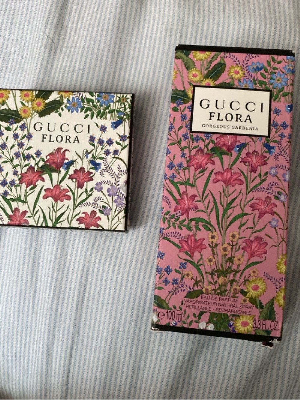 Authentic Gucci Flora Empty Perfume Boxes Bundle